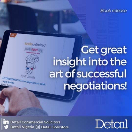 New book by our Lead Partner, Ayuli Jemide – Listen Every How: How Negotiations Work