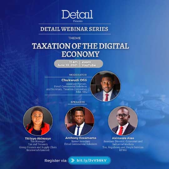 Detail hosting webinar series on Taxation of Digital Economy