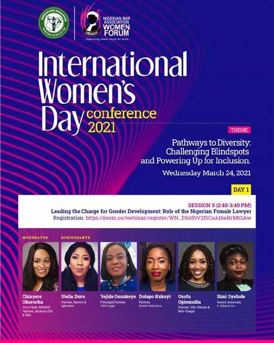 Our Partner, Dolapo Kukoyi, speaking at NBA Women Forum’s International Women’s Day Conference