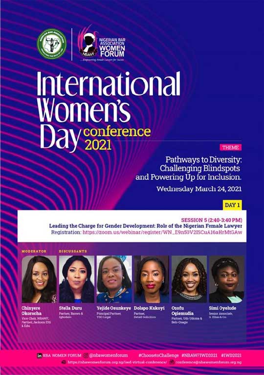 Our Partner, Dolapo Kukoyi, speaking at NBA Women Forum’s International Women’s Day Conference
