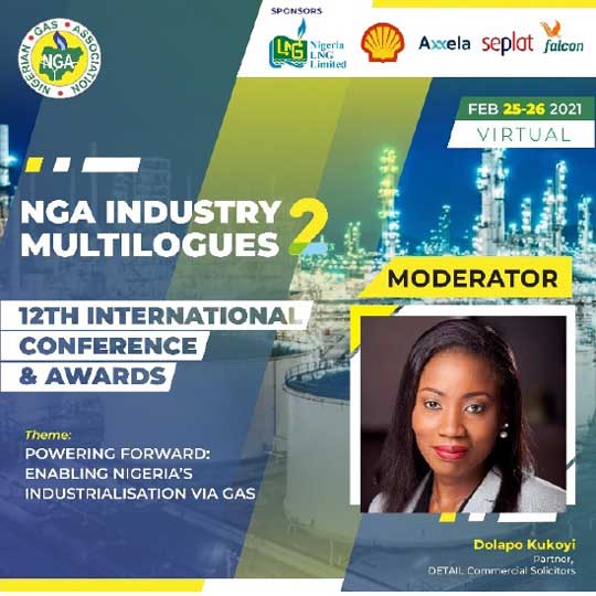 Our Partner, Dolapo Kukoyi, to moderate the Nigerian Gas Association’s 12th International Conference