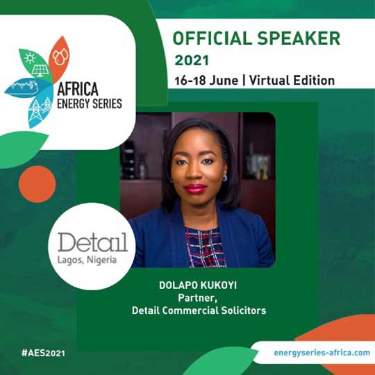 Our Partner, Dolapo Kukoyi, speaking at the 2021 Africa Energy Series