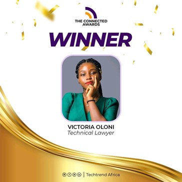 DETAIL celebrates with our Trainee Solicitor, Victoria Oloni, who emerged as the winner of the Technical Lawyer Category at The Connected Awards by Techtrend Africa.