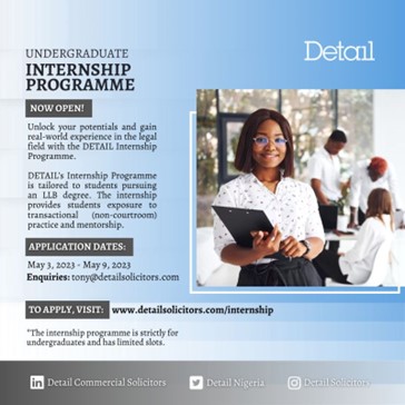DETAIL 2023 Undergraduate Internship Programme