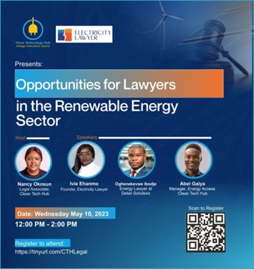 Oghenekevwe Ibodje shares valuable insight on opportunities for lawyers in the renewable energy sector