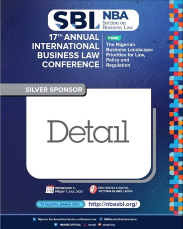 DETAIL is a silver sponsor of the 17th Annual International Business Law Conference of NBA SBL
