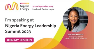 Our Partner, Dolapo Kukoyi moderates a CEO Panel session at the Nigeria Energy Leadership Summit 2023