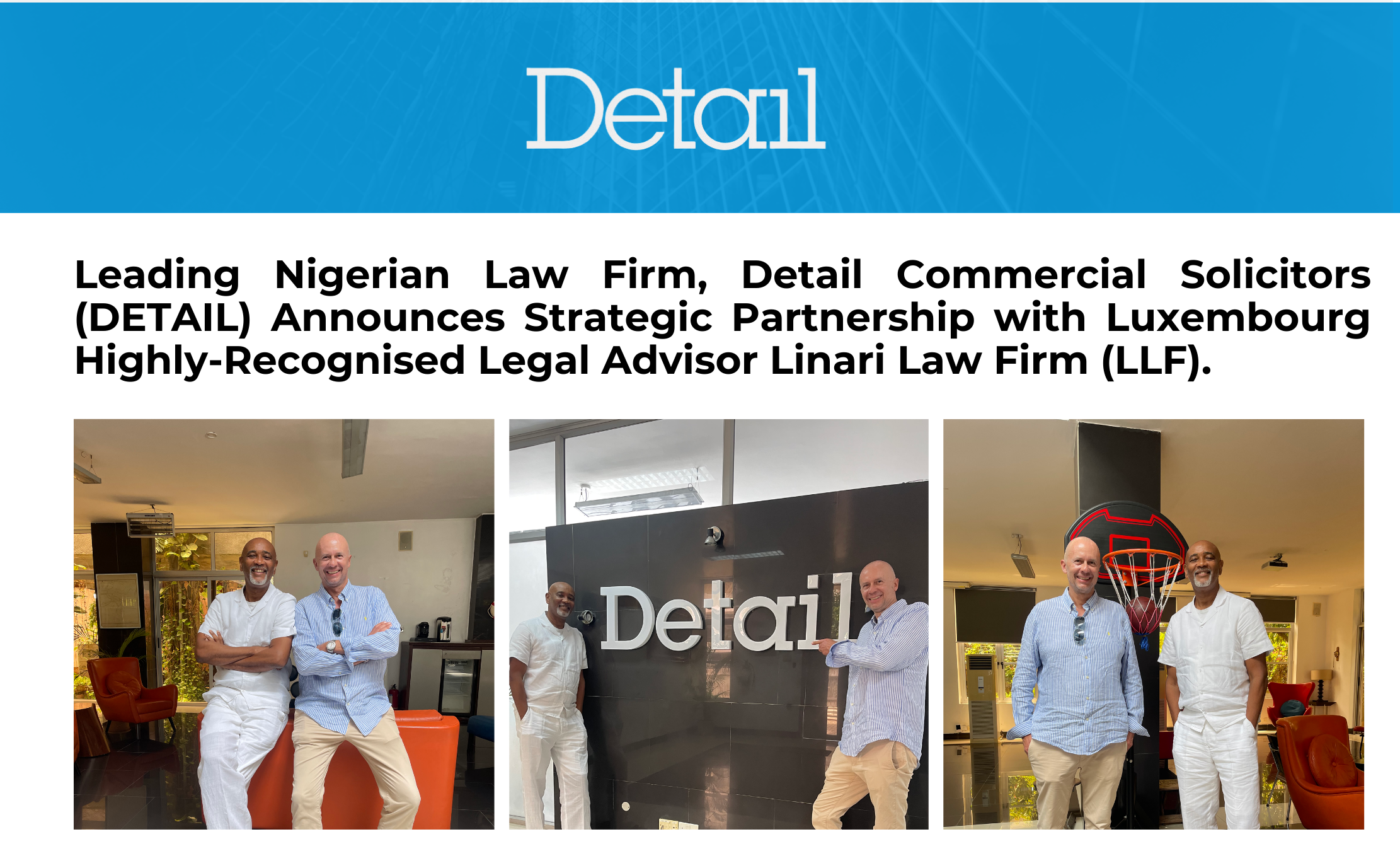 Detail Commercial Solicitors Announces Partnership with Luxembourg Firm