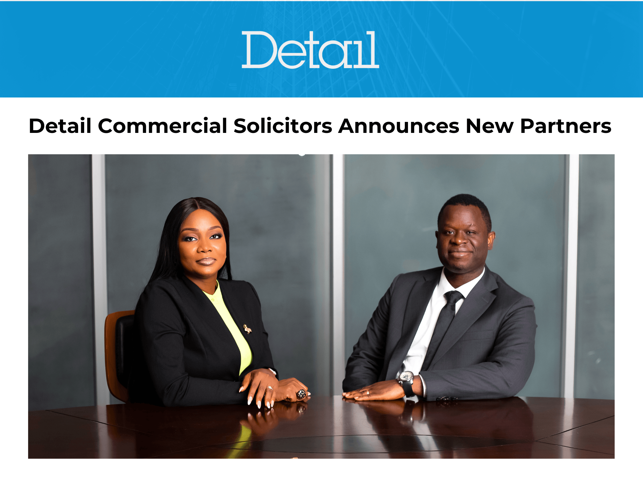 Detail Commercial Solicitors Announces New Partners
